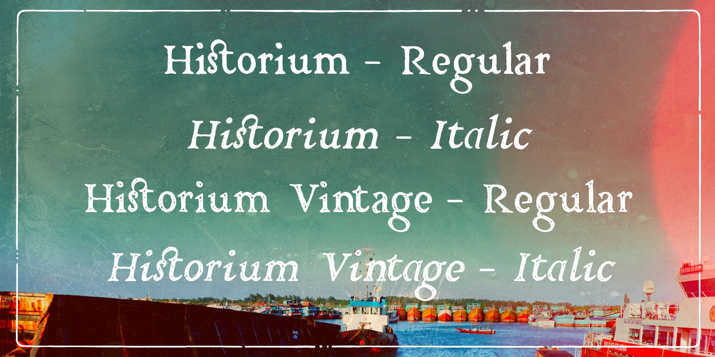 Beispiel einer Historium-Schriftart #4